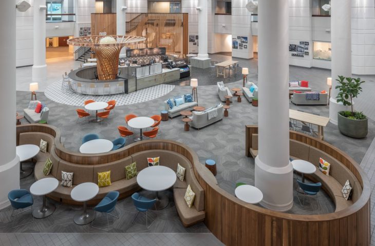 Luxurious office cafeteria